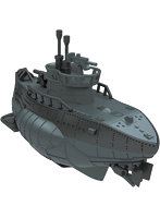 デフォルメプラモデルシリーズ ミリタリー U-05型サブマリン 戦闘員フィギュア（グレー）付
