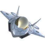 デフォルメプラモデルシリーズ ミリタリー ステルスファイター 戦闘員フィギュア（グレー）付