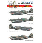 イーグルデカール 1/32 P-40S OF THE A.V.G. 1ST AND 2ND 追跡飛行隊