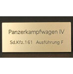 FS-036 WW2 ドイツ四号戦車F型 AFV用ネームプレート
