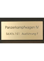 FS-036 WW2 ドイツ四号戦車F型 AFV用ネームプレート