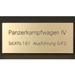 FS-037 WW2 ドイツ四号戦車G型 AFV用ネームプレート