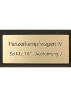 FS-039 WW2 ドイツ四号戦車J型 AFV用ネームプレート