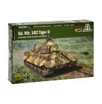 イタレリ 1/56 WW.II ドイツ軍 キングタイガー（ヘンシェル/ポルシェ砲塔）w/ツィメリットコーティング