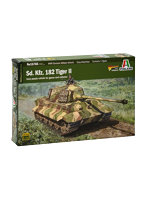 イタレリ 1/56 WW.II ドイツ軍 キングタイガー（ヘンシェル/ポルシェ砲塔）w/ツィメリットコーティング