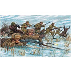 イタレリ 1/72 WW.II ソビエト軍歩兵（冬季装備）