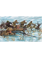 イタレリ 1/72 WW.II ソビエト軍歩兵（冬季装備）