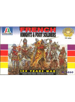 イタレリ 1/32 100年戦争 フランス騎士＆歩兵セット