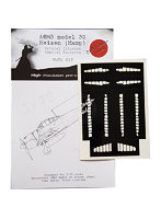 デッドデザイン 1/72 A6M3 m.32 零戦32型用 タA6M3 m.32 零戦32型用タミヤ用動翼部マスキングシート