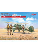 ICM 1/32 グロスター グラジエーター Mk.I w/ 熱帯仕様パイロット
