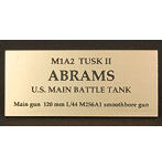 アメリカエイブラハム AFV用ネームプレート