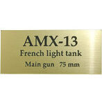 フランス 軽戦車 AMX-13 AFV用ネームプレート