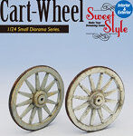 1/24 Cart-Wheel 荷車の車輪2ヶ入