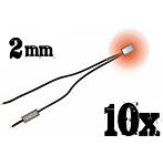 グリーンスタッフワールド LEDライト 赤 2mm 10個入