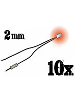 グリーンスタッフワールド LEDライト 赤 2mm 10個入