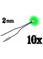 グリーンスタッフワールド LEDライト グリーン 2mm 10個入