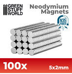 グリーンスタッフワールド［GSWD-9063］ネオジム磁石 5x2mm-100 個入 （N35）