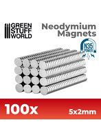 グリーンスタッフワールド［GSWD-9063］ネオジム磁石 5x2mm-100 個入 （N35）