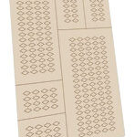 グリーンスタッフワールド ［GSWD-9447］ステンシルシート ハーレクイン柄 Sサイズ 6mm×3mm