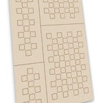 グリーンスタッフワールド ［GSWD-9502］ステンシルシート チェッカー Mサイズ 6mm