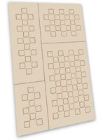 グリーンスタッフワールド ［GSWD-9502］ステンシルシート チェッカー Mサイズ 6mm