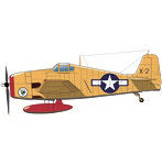 1/144 アメリカ海軍 F6F-3K ヘルキャット 無人試験試作機/無人特殊作戦機 ドローンの黎明 2機セット