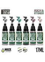 アクリル塗料セット ロック＆ストーンカラー