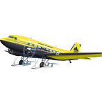 MVA72047 1/72 米・バスラーBT67ターボ改造輸送機（DC-3改造機）・スキー装着（A＆Amodel）