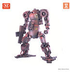1/35 III号人型重機 末期生産型 オキサイドレッド