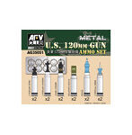 1/35 アメリカ軍120mm砲弾セット 真鍮製