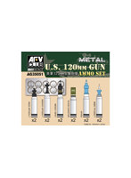 1/35 アメリカ軍120mm砲弾セット 真鍮製