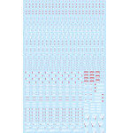 1/100 RB01 コーションデカール ホワイト＆レッド（1枚入）