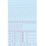 1/100 RB02 コーションデカール ホワイト＆レッド（1枚入）