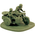 1/72 ソビエト M-72オートバイwithサイドカー（クルー付）