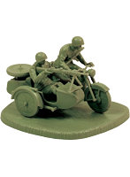 1/72 ソビエト M-72オートバイwithサイドカー（クルー付）
