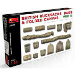 1/35 イギリス軍用リュックサック・バッグ・折りたたみ式キャンバス WWII