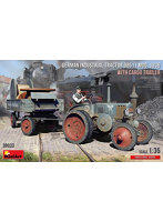 1/35 ドイツ 産業用トラクターD8511 1936型 と貨物トレーラー フィギュア付