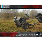 1/56 ドイツ軍 2cm FlaK 30 /Sd.Ah 51/52トレーラー＆クルー