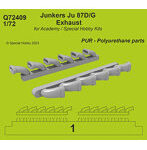 72CMQ409 1/72 ユンカースJu-87D/G用排気管・スペシャルホビー他
