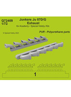 72CMQ409 1/72 ユンカースJu-87D/G用排気管・スペシャルホビー他