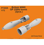 CMP72029 1/72 英・250ポンド爆弾・2個・WW2