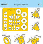 CMM72053 1/72 P-40F/Lウォホーク用マスクシール・スペシャルホビー