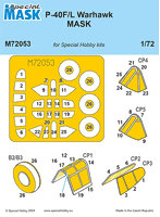 CMM72053 1/72 P-40F/Lウォホーク用マスクシール・スペシャルホビー