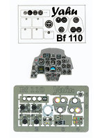 YMA4897 1/48 メッサーシュミットBf110E/F・着色計器板・サイバー