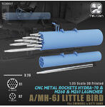 TC3D037 1/35 金属製Hydra70ロケット弾＆3Dプリント製 M260＆M261ロケットランチャー