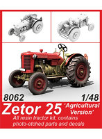 48CM8062 1/48 チェコ・ゼトル（Zetor）25型トラクター農業型