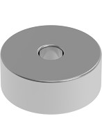 ネオジム磁石 N52 軸穴付丸形 直径5mm x 高さ2mm（6個入）