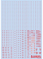 1/144 RB01 コーションデカール レッド＆グレー（1枚入）