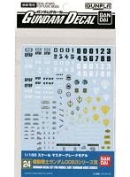 【2月再生産分】ガンダムデカール＜24＞ MG 汎用-ガンダム0083用