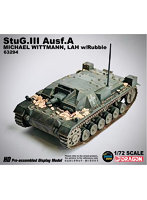 WW.II ドイツ軍 III号突撃砲Ausf.A 第1SS装甲師団 LAH 瓦礫を被ったミハエル・ヴィットマン 搭乗車 完成品